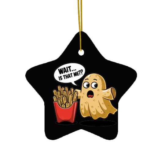 Potato Ghost Afterlife Fries Surprise Ceramic Ornaments