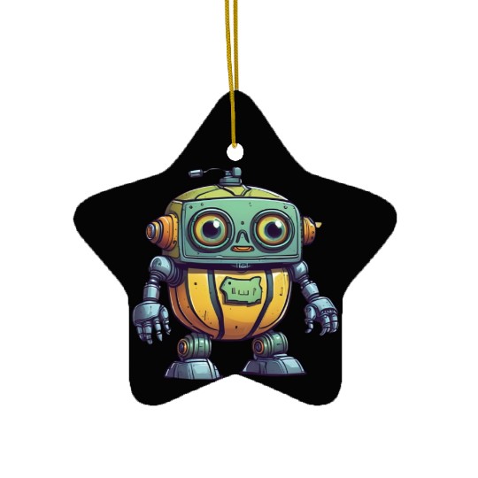 Robot Melon Ceramic Ornaments