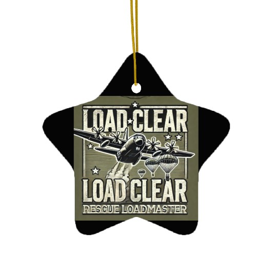 LOAD CLEAR – Precision Airdrop w/Rescue Loadmaster Ceramic Ornaments