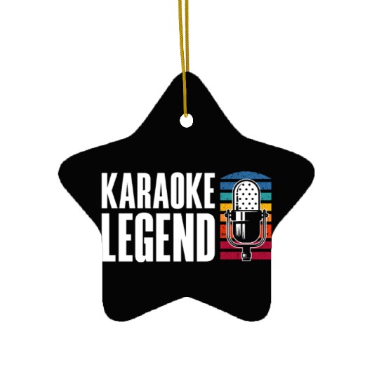 Karaoke Legend Microphone Retro Ceramic Ornaments