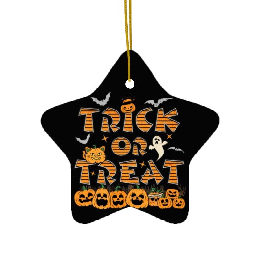 Trick or Treat - Halloween Ceramic Ornaments