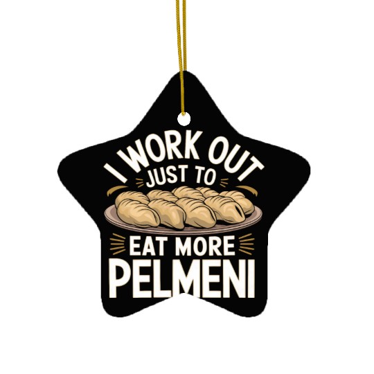 Pelmeni Dumpling Traditional Russian Ceramic Ornaments