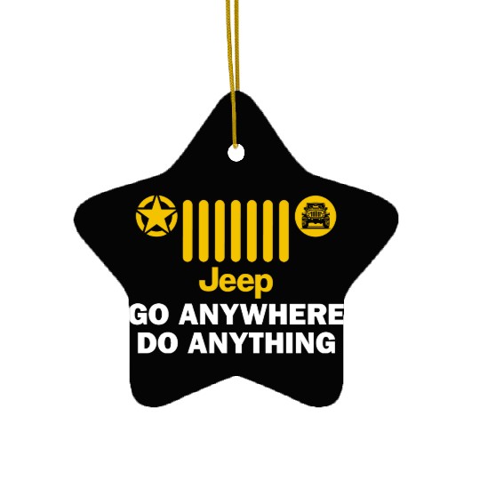 Jeep Go Anywhere Do Anything Ceramic Ornaments