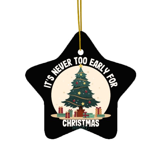 It's Never Too Early For Christmas Music Teacher Ceramic Ornaments