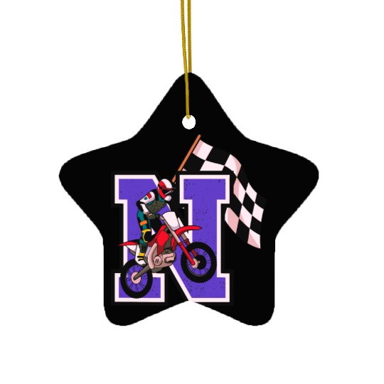 Motocross Champion - N Series Ceramic Ornaments