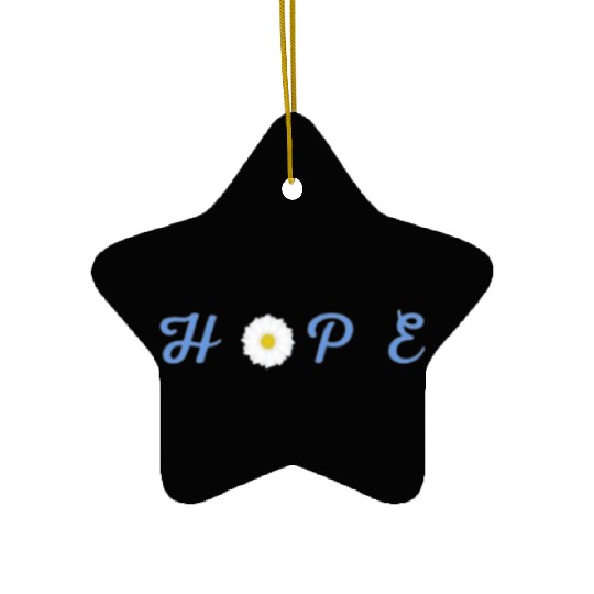 Hope Floral Crewneck Ceramic Ornaments - Unisex Midweight