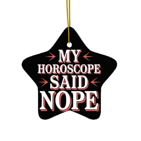 Astrology Skeptic Critical Thinking Ceramic Ornaments