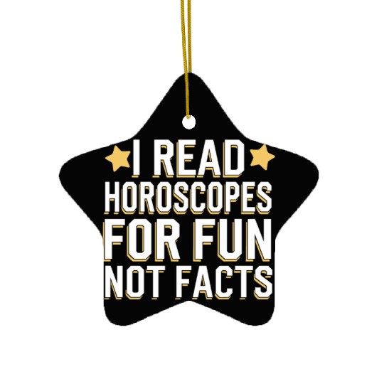 Astrology Skeptic Critical Thinking Ceramic Ornaments