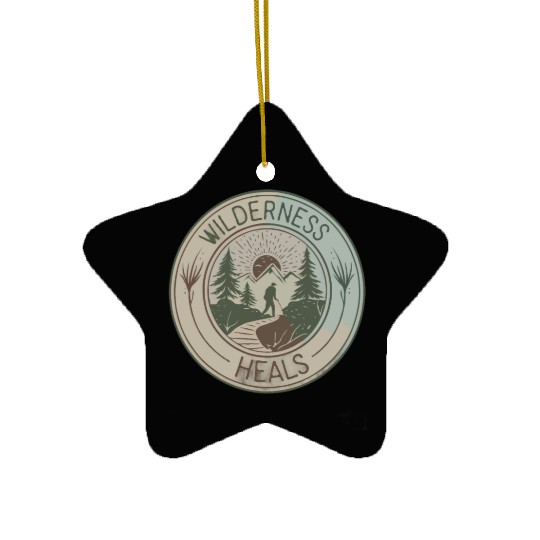 Wilderness Heals - Hiking for Mental Health Ceramic Ornaments