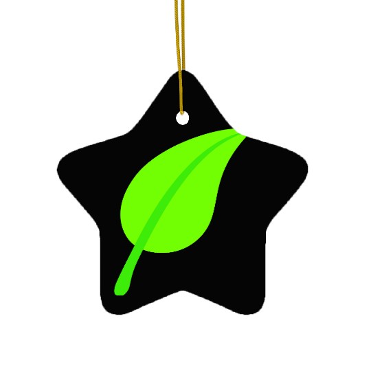 Green Beautiful Leaf Eco Spring Summer Cool Nature Ceramic Ornaments