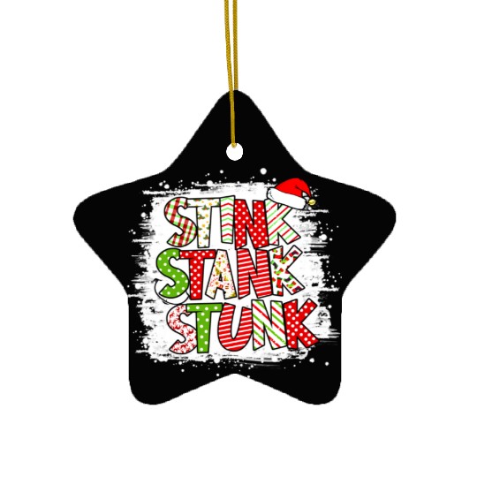 Christmas Sti Sta Stu Family Matching Xmas Ceramic Ornaments