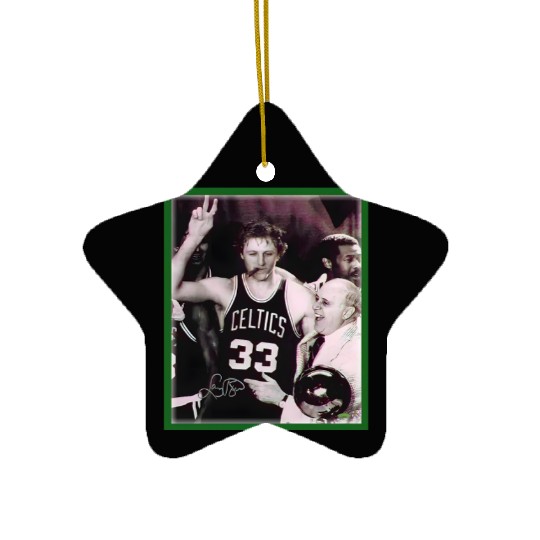 Larry Bird Ceramic Ornaments