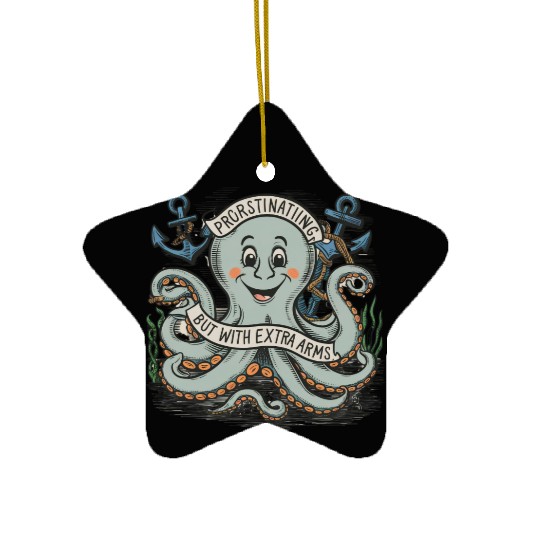 The Octopus Who Said No Ceramic Ornaments