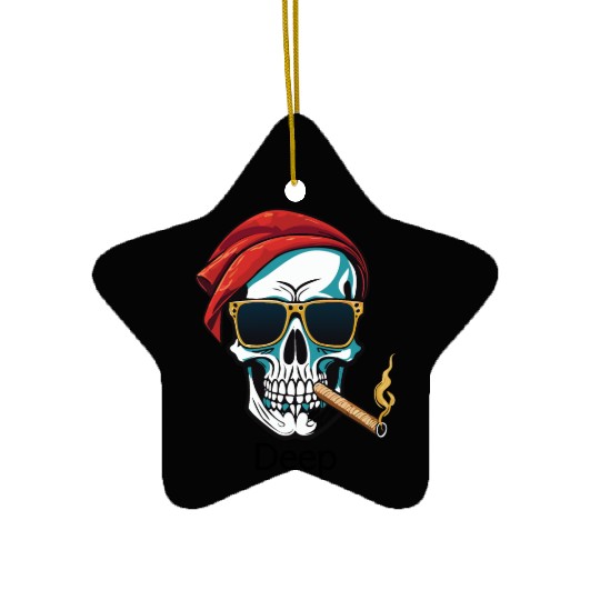 Creative skull design for gift Ceramic Ornaments