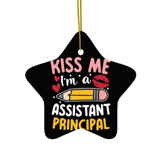 I'm An Assistant Principal for a School Counselor Ceramic Ornaments