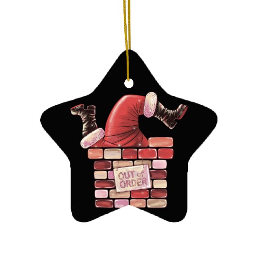 Merry Christmas, Christmas Retro Ceramic Ornaments