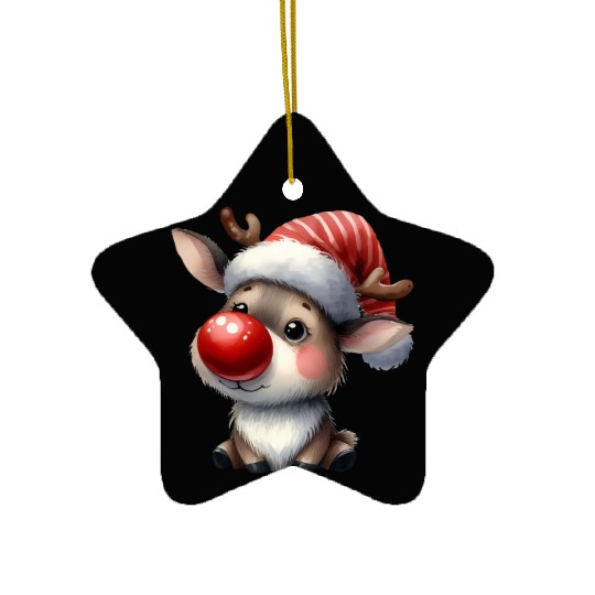 Reindeer Christmas, Cute Christmas Ceramic Ornaments