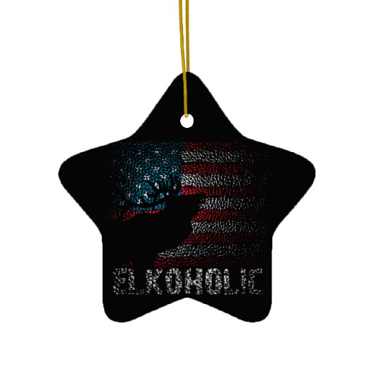 Elk Hunting Elkaholic Hunters Ceramic Ornaments