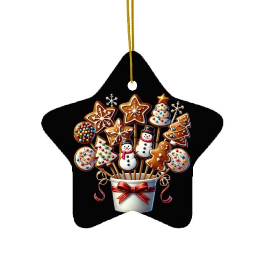 Christmas Candy, Merry Christmas Ceramic Ornaments