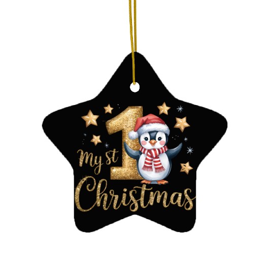 Merry Christmas, Christmas Retro Ceramic Ornaments