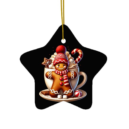 Gingerbread Christmas, Merry Christmas Ceramic Ornaments
