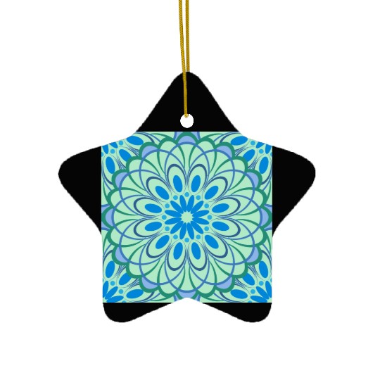 mandala Jade Stained Glass Ceramic Ornaments