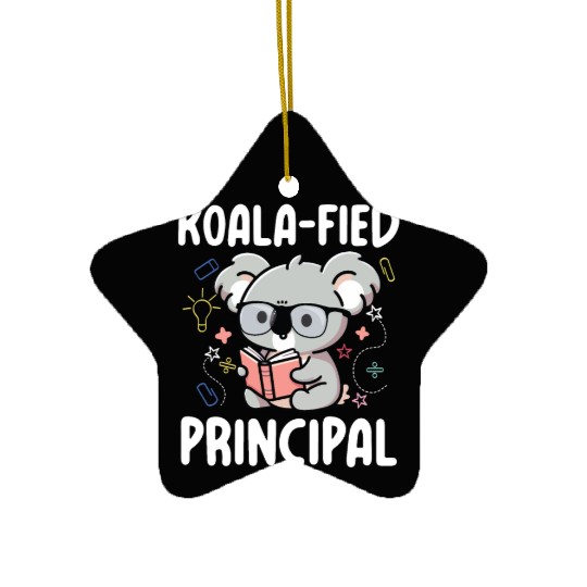 Koala-fied Principal for a School Counselor Ceramic Ornaments