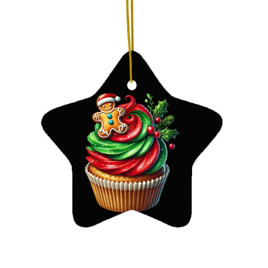 Christmas ice cream, Merry Christmas Ceramic Ornaments