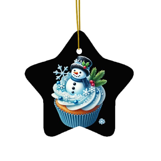 Christmas ice cream, Merry Christmas Ceramic Ornaments