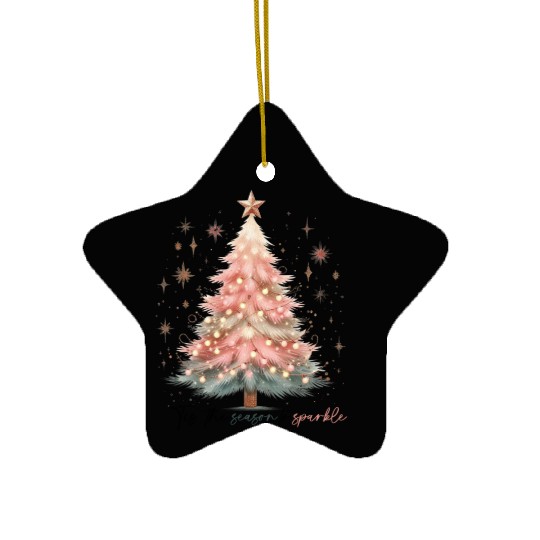 Tis The Season To Sparkle Ceramic Ornaments