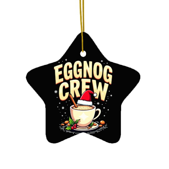 EGGNOG CREW Ceramic Ornaments