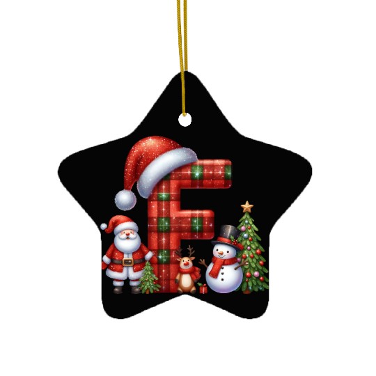 Merry Christmas, Christmas Retro Ceramic Ornaments