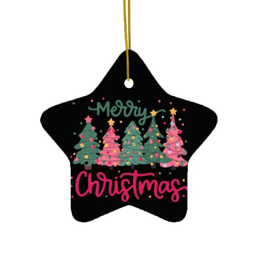 Merry Christmas, Christmas Tree Ceramic Ornaments