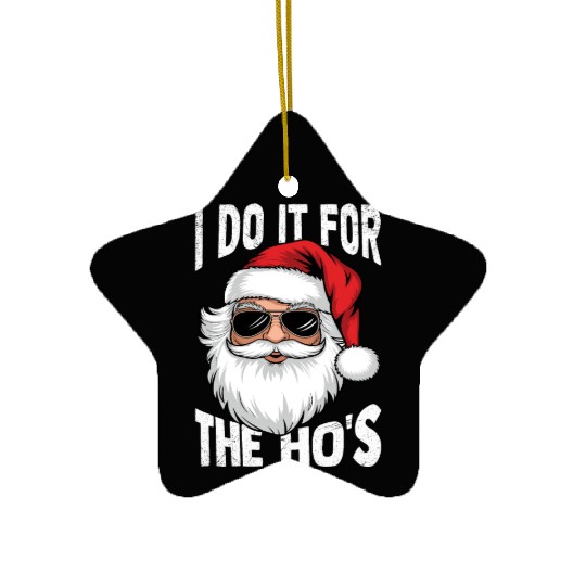 Santa Christmas, Merry Christmas Ceramic Ornaments