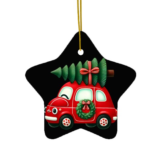 Merry Christmas, Christmas Vintage Ceramic Ornaments