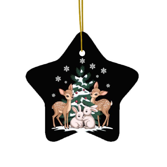 Peaceful Forest Ceramic Ornaments
