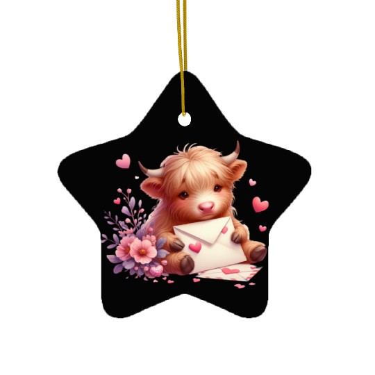 Valentine Retro, Happy Valentines Day Ceramic Ornaments