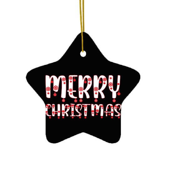 Heavenly Holiday Blessings : Merry Christmas Ceramic Ornaments