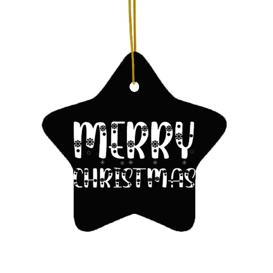 Winter Wonderland Wishes : Merry Christmas Ceramic Ornaments