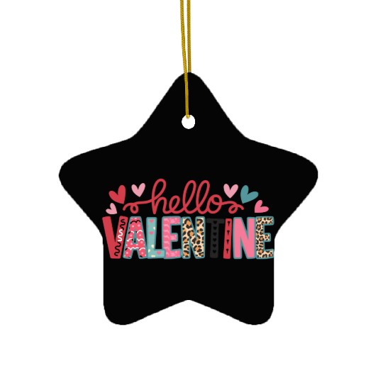 Valentines Day, Valentine Retro Ceramic Ornaments