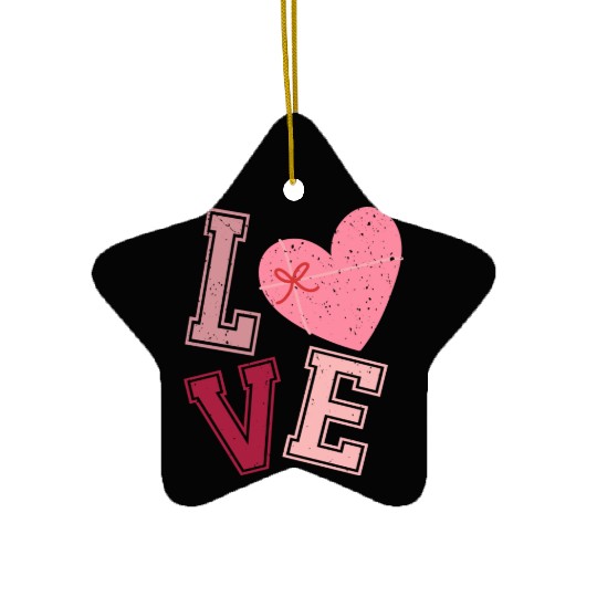Valentine Day, Valentine Retro Ceramic Ornaments