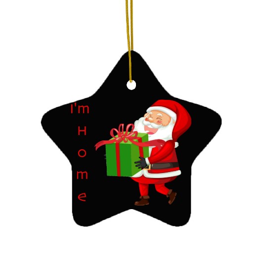 Santa's Joyful Return Ceramic Ornaments