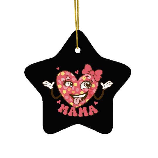 Valentines Day, Retro Valentine, Coquete Valentine Ceramic Ornaments