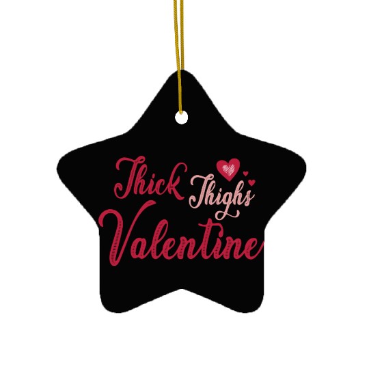Valentine Day, Coquette Valentine Ceramic Ornaments