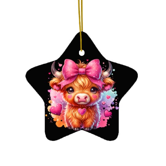 Valentines Retro, Happy Valentine Day Ceramic Ornaments