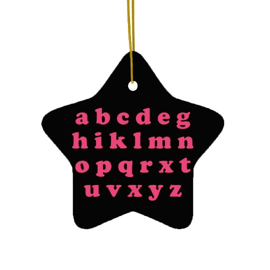 Alphabet Valentine Sublimation Ceramic Ornaments