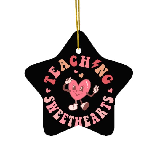 Teaching Sweethearts Ceramic Ornaments