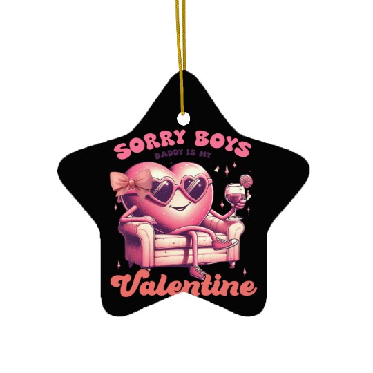 Valentines Day, Valentine Retro Ceramic Ornaments