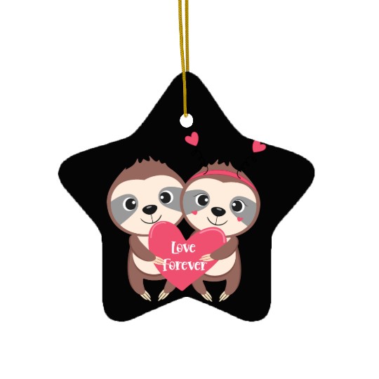Valentines day Heart Coquette Bow Ceramic Ornaments