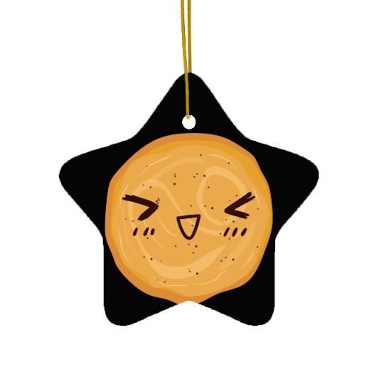 Playful Snickerdoodle Snickerdoodle Cookie Ceramic Ornaments